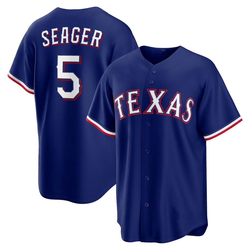 Texas Rangers #5 Corey Seager Royal Jereymy Alternate 2 Replica Jersey
