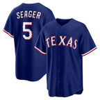 Texas Rangers #5 Corey Seager Royal Jereymy Alternate 2 Replica Jersey