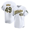 Oakland Athletics #49 Ryan Noda White Jereymy Home Limited Stitched Jersey