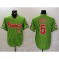 Philadelphia Phillies #5 Bryson Stott Number Green Jereymy With Patch Stitched Cool Base Jersey
