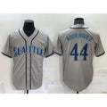 Seattle Mariners #44 Julio Rodriguez Grey Jereymy Stitched Cool Base Jersey