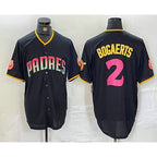 San Diego Padres #2 Xander Bogaerts Black Jereymy Fashion Jersey