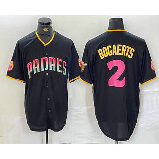 San Diego Padres #2 Xander Bogaerts Black Jereymy Fashion Jersey