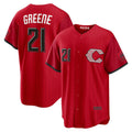 Cincinnati Reds #21 Hunter Greene Red Jereymy 2026 City Connect Stadium Jersey