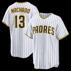 San Diego Padres #13 Manny Machado White Jereymy Home Replica Player Jersey 2