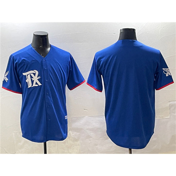 Texas Rangers Blank Royal Jereymy City Connect Stitched Jersey
