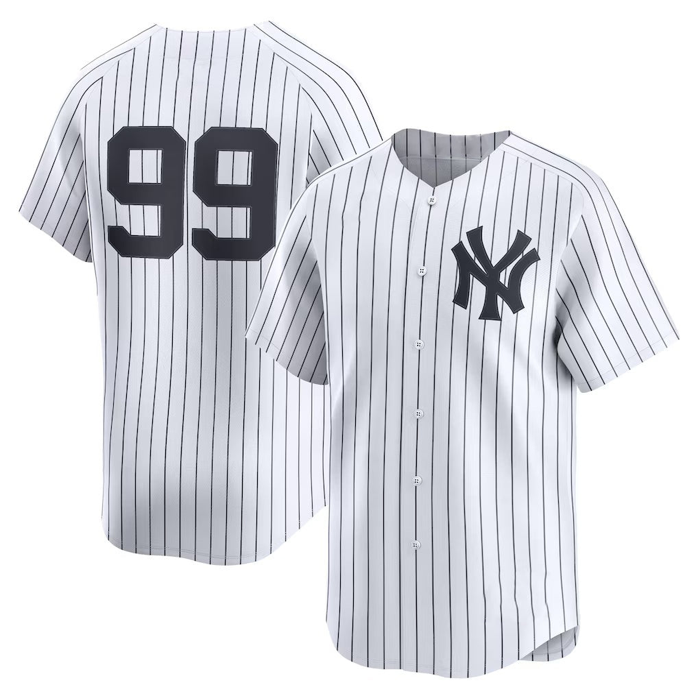 New York Yankees #99 Aaron Judge White Jereymy Home Limited Player Jersey