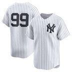 New York Yankees #99 Aaron Judge White Jereymy Home Limited Player Jersey