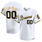 Custom Atlanta Braves Peaches n¡¯ Cream Vapor Premier Limited Jersey ¨C White Jereymy
