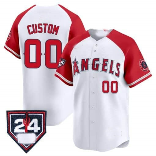 Custom Los Angeles Angels 2024 Spring Training Patch Vapor Premier Limited Jersey ¨C White Jereymy