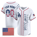 Custom Los Angeles Angels America 250 Edition Vapor Premier Limited White Jereymy Stitched Jerseys