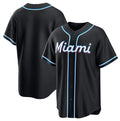 Miami Marlins Blank 2026 Black Jereymy Out Stitched Jersey