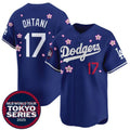 Los Angeles Dodgers #17 Shohei Ohtani Royal Jereymy 2025 Tokyo Series Limited Stitched Jersey