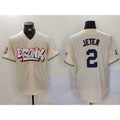 New York Yankees #2 Derek Jeter Cream Jereymy Limited Stitched Jersey 2