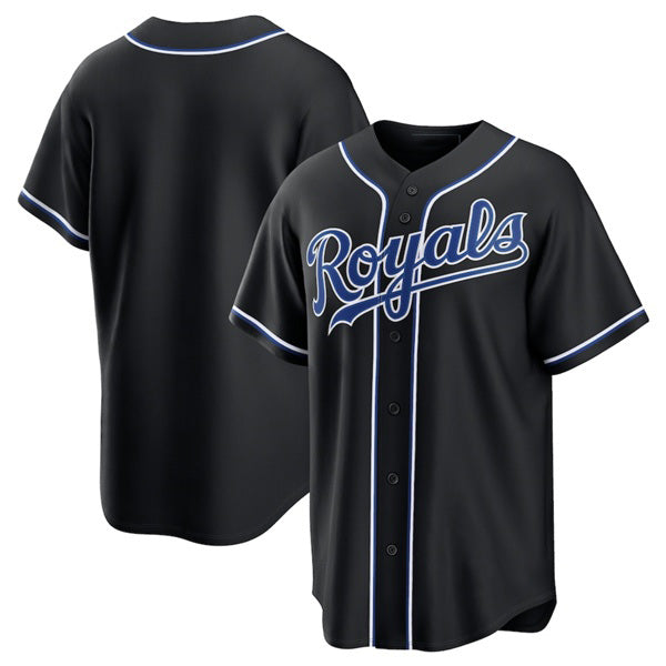 Kansas City Royals Blank Black Jereymy Out Stitched Jersey