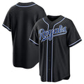 Kansas City Royals Blank Black Jereymy Out Stitched Jersey