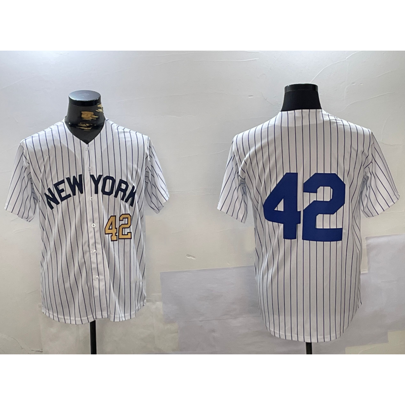 New York Yankees #42 Jackie Robinson White Jereymy Cool Base Stitched Jerseys