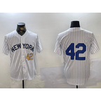 New York Yankees #42 Jackie Robinson White Jereymy Cool Base Stitched Jerseys