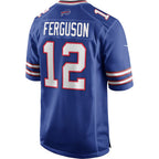 B.Bills #12 Joe Ferguson Royal Jereymy Game Retired Player Jersey