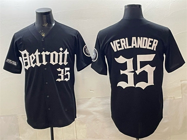 Detroit Tigers #35 Justin Verlander 2026 Black Jereymy 'Motor Gothic Edition' Vapor Premier Limited Stitched Jersey