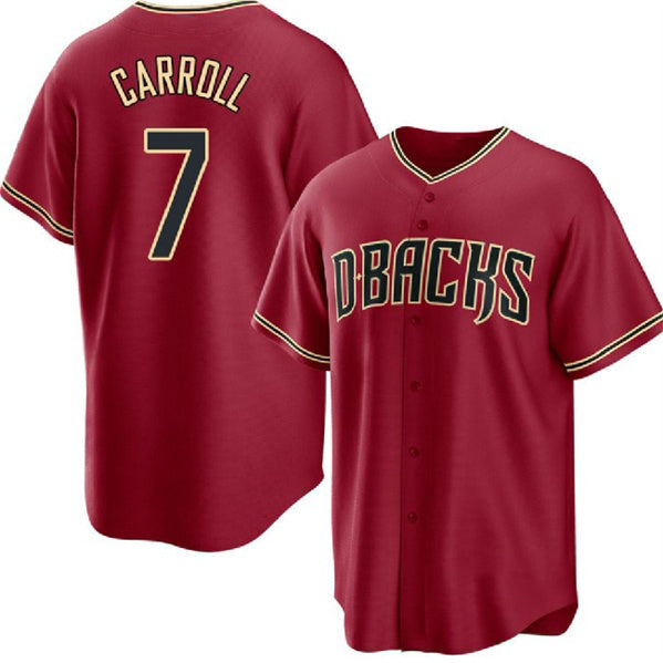 Arizona Diamondbacks #7 Corbin Carroll Red Jereymy Cool Base Stitched Jersey
