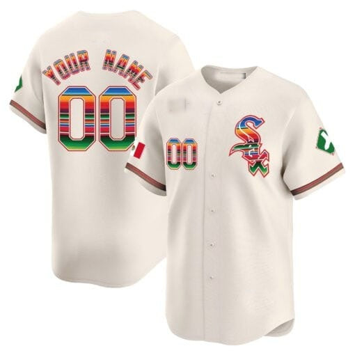 Custom Chicago White Sox Mexico Vapor Premier Limited Jersey V2- Cream Jereymy