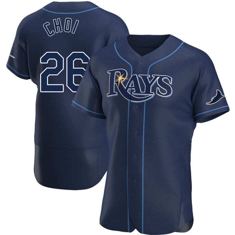 Tampa Bay Rays #26 Ji-Man Choi Navy Jereymy Alternate Jersey
