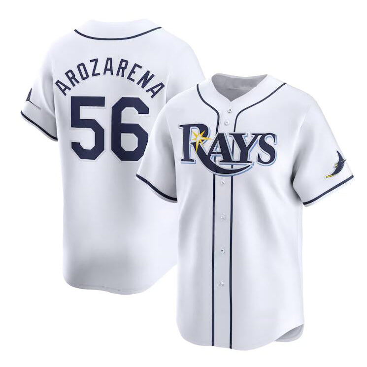 Tampa Bay Rays #56 Randy Arozarena White Jereymy Home Limited Stitched Jersey