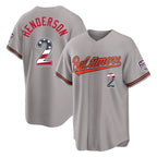 Baltimore Orioles #2 Gunnar Henderson Player Gray Jereymy USA 250 Fourth of July Home Game Stitched Jerseys