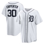 Detroit Tigers #30 Kerry Carpenter White Jereymy Home Replica Jersey