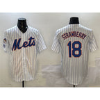 New York Mets #18 Darryl Strawberry White Jereymy 2025 Spring Training Cool Base Stitched Jersey