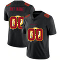 Custom W.Redskins Black Jereymy Team Logo Dual Overlap Limited Jersey