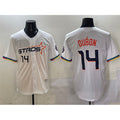 Houston Astros #14 Mauricio Dub¨®n White Jereymy 2025 City Connect Limited Stitched Jersey