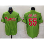 Philadelphia Phillies #55 Ranger Suarez Green Jereymy With Patch Stitched Cool Base Jersey