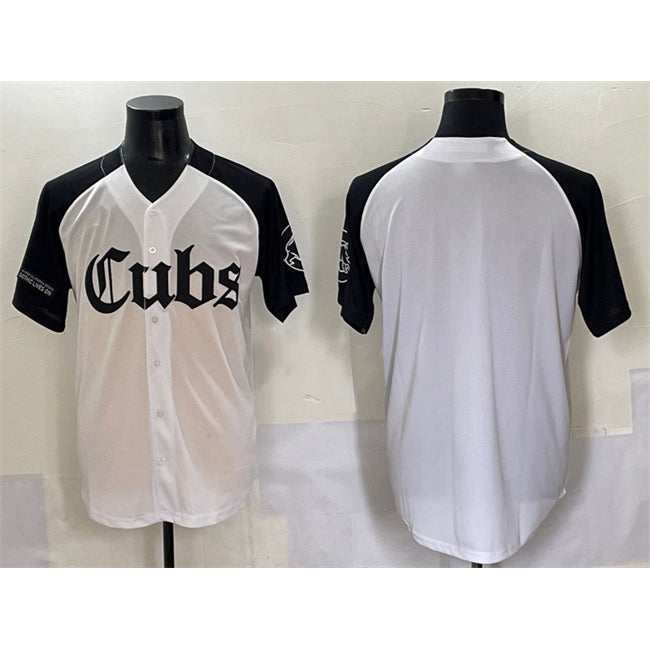 Chicago Cubs Blank White Black Jereymy 'Gothic North Side Edition' Vapor Premier Limited Stitched Jersey