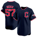 Cleveland Guardians #57 Shane Bieber Navy Jereymy 2025 Alternate Limited Stitched Jersey
