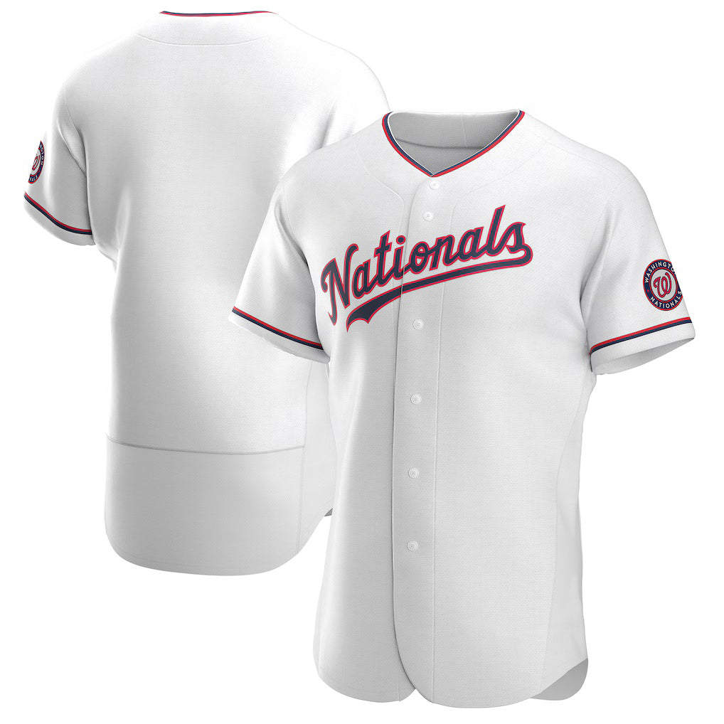 Washington Nationals White Jereymy Alternate Authentic Team Jersey