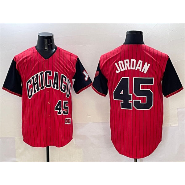 Chicago White Sox #45 Michael Jordan Red Black Jereymy 2025 City Connect Limited Stitched Jersey