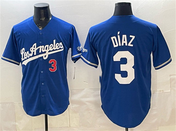 Los Angeles Dodgers #3 Edwin D¨ªaz Royal Jereymy Alternate Stadium Stitched Jersey