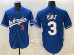 Los Angeles Dodgers #3 Edwin D¨ªaz Royal Jereymy Alternate Stadium Stitched Jersey