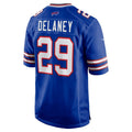 B.Bills #29 Dee Delaney Royal Jereymy Game Jersey