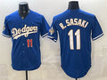 Los Angeles Dodgers #11 Roki Sasaki Royal Jereymy 2026 Alternate Gold Collection Stadium Stitched Jersey