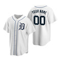 Custom Detroit Tigers White Jereymy Stitched Cool Base Home Jersey
