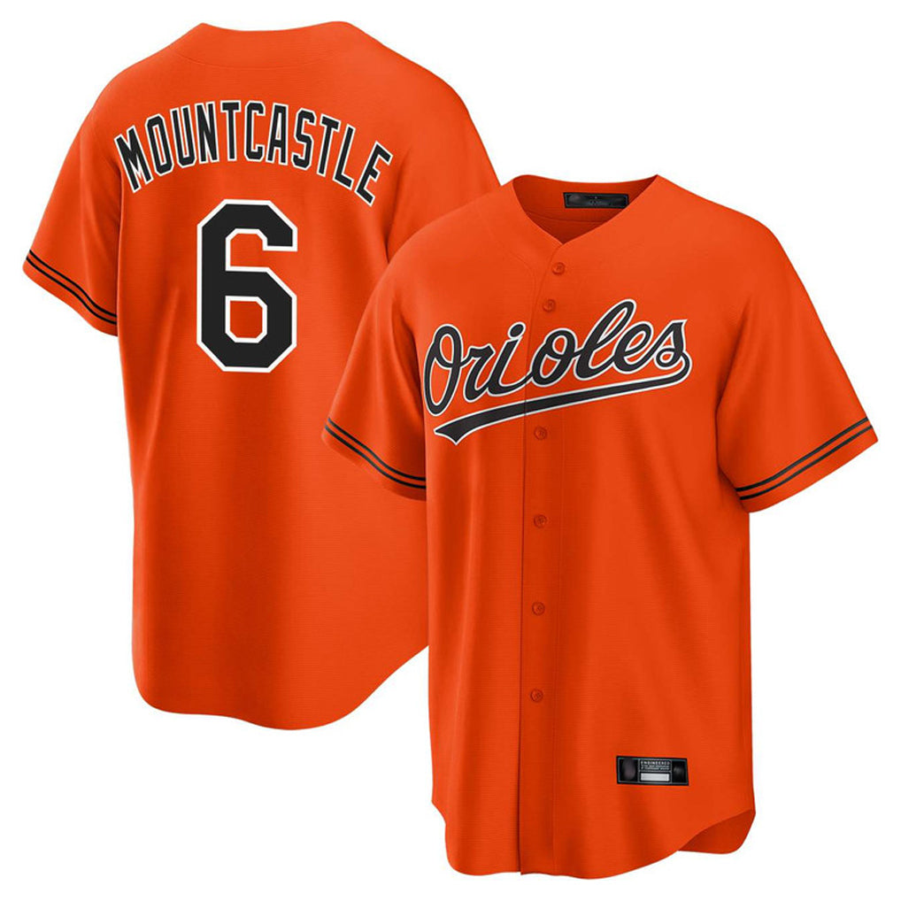 Baltimore Orioles #6 Ryan Mountcastle Player Orange Jereymy Home Game Stitched Jerseys