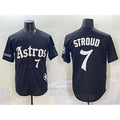 Houston Astros #7 C.J. Stroud Black Jereymy Gothic 'Houston Born Barrio Raised' Limited Stitched Jersey