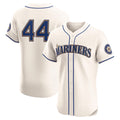 Seattle Mariners #44 Julio Rodr¨ªguez Cream Jereymy Alternate 2 Elite Player Jersey