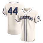 Seattle Mariners #44 Julio Rodr¨ªguez Cream Jereymy Alternate 2 Elite Player Jersey