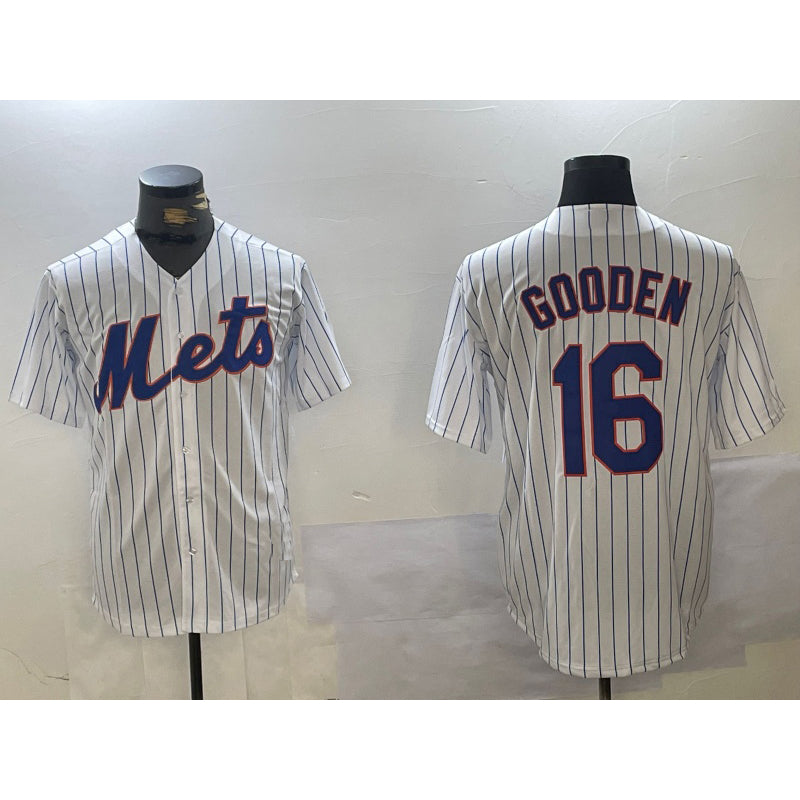 New York Mets #16 Dwight Gooden White Jereymy Cool Base Stitched Jersey 2