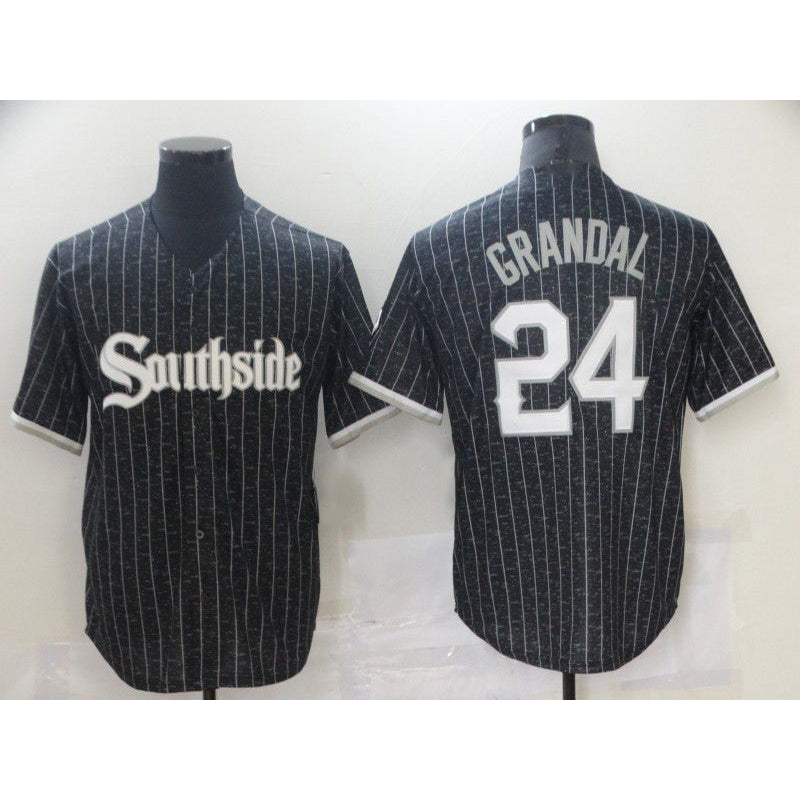 Chicago White Sox #24 Grandal City Edition Black Jereymy Game 2021 Jerseys