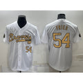 Atlanta Braves #54 Max Fried Number White Jereymy 2022 All Star Stitched Cool Base Jersey